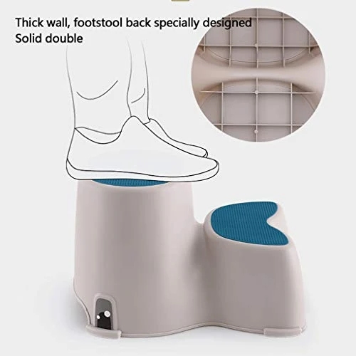 LZL Sgabello WC Multi-Funzione Antiscivolo vasino vasino Bagno Bagno Sgabello Sgabello Uso Qualsiasi Bagno Vasino Tozzo (C...