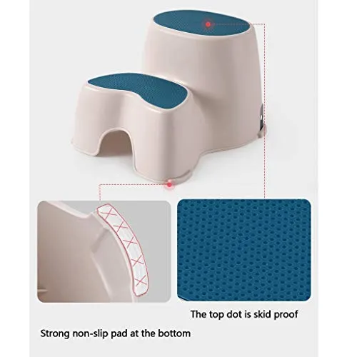 LZL Sgabello WC Multi-Funzione Antiscivolo vasino vasino Bagno Bagno Sgabello Sgabello Uso Qualsiasi Bagno Vasino Tozzo (C...