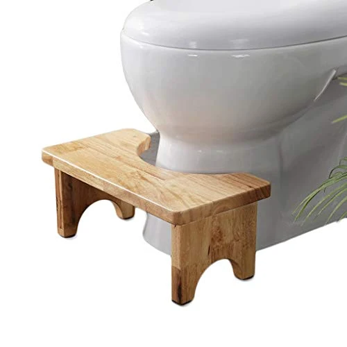 LZL Sgabello WC Sgabello Pedale Squatti Sgabello Solido Sgabello Basso Sgabello Bagno Bagno WC Antiscivolo Sgabello Legno...