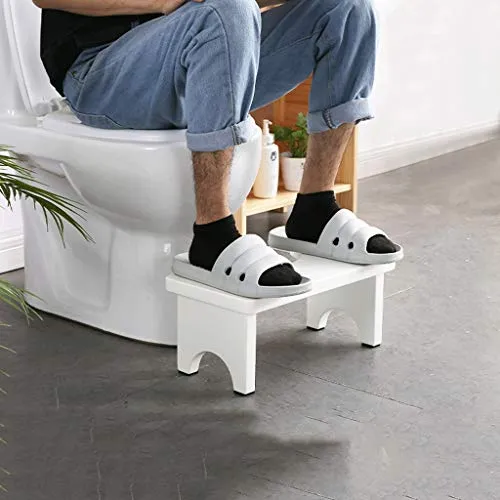LZL Sgabello WC Sgabello Pedale Squatti Sgabello Solido Sgabello Basso Sgabello Bagno Bagno WC Antiscivolo Sgabello Legno...