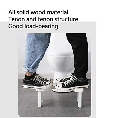 LZL Sgabello WC Sgabello Pedale Squatti Sgabello Solido Sgabello Basso Sgabello Bagno Bagno WC Antiscivolo Sgabello Legno...