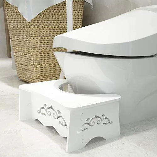 LZL Sgabello WC Sgabello per Toilette da Bagno Vasta Antiscivolo vasino Sgabello Squat Sgabello Sgabello adeguato Postura...