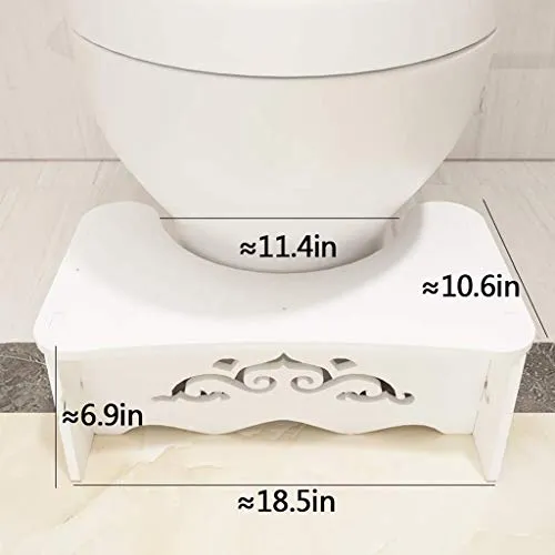 LZL Sgabello WC Sgabello per Toilette da Bagno Vasta Antiscivolo vasino Sgabello Squat Sgabello Sgabello adeguato Postura...