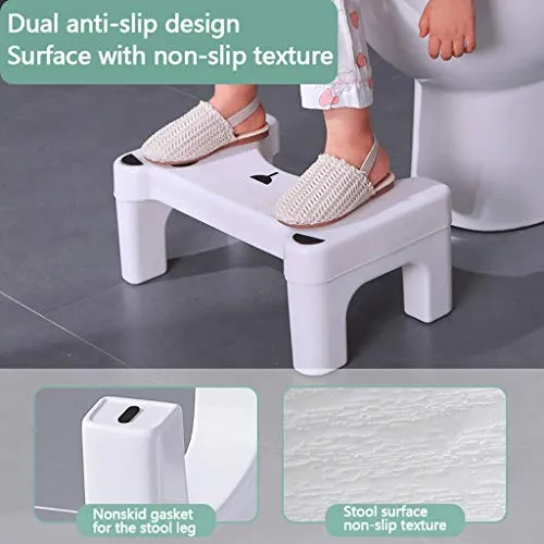 LZL Sgabello WC Sgabello Toilette vasino vasto Vaso Sgabello di aiuti Squat Sgabello adeguato Postura igienica per la Salu...