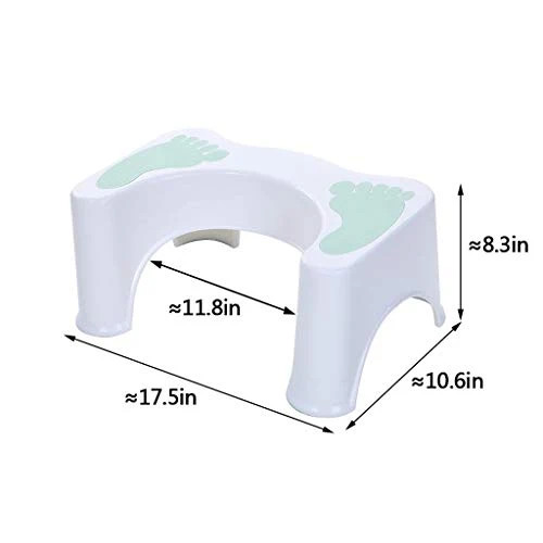 Sgabello WC Sgabello per Toilette da Bagno Vasta Antiscivolo vasino Sgabello Squat Sgabello Sgabello adeguato Postura per...