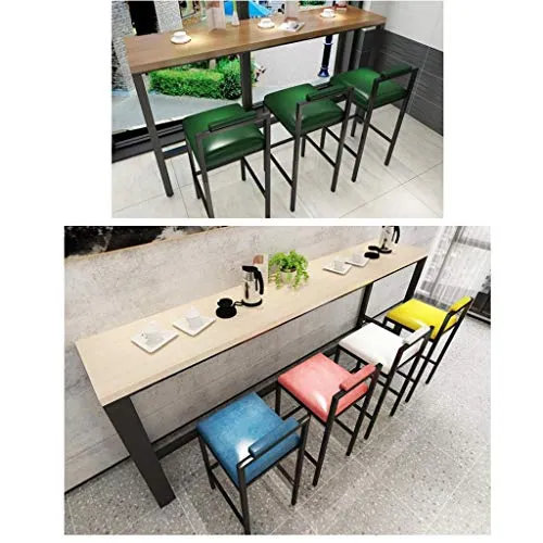 M-YN Sgabelli da Bar Sgabelli da Bar Moderno Bar Sgabello Ecopelle Sedie Pelle con Gambe Metallo Altezza Armless Mid Post...