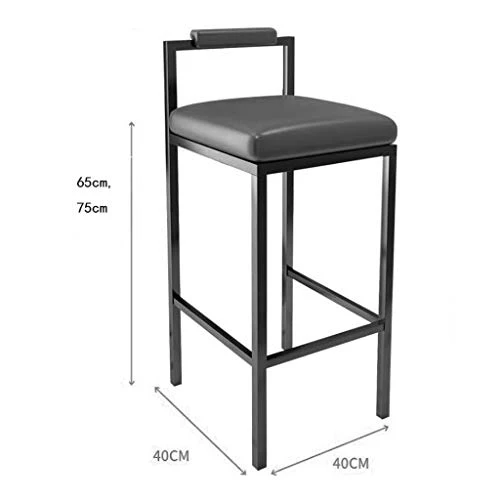 M-YN Sgabelli da Bar Sgabelli da Bar Moderno Bar Sgabello Ecopelle Sedie Pelle con Gambe Metallo Altezza Armless Mid Post...