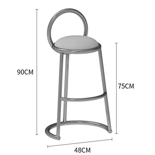 Sgabelli da Bar Bar Sgabelli Rustico Sgabelli con Schienale e poggiapiedi, Kitchen Bar Altezza Sgabello Sedie Bar Stool Co...