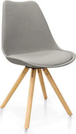 MARGOT - sedia ecopelle Grigio Milani Home