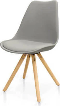 MARGOT - sedia ecopelle Grigio Milani Home