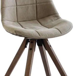 MARGOT - sedia moderna con gambe legno Marrone Milani Home