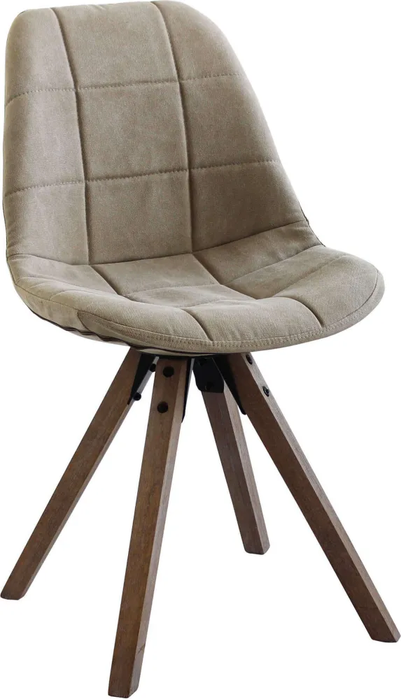 MARGOT - sedia moderna con gambe legno Marrone Milani Home