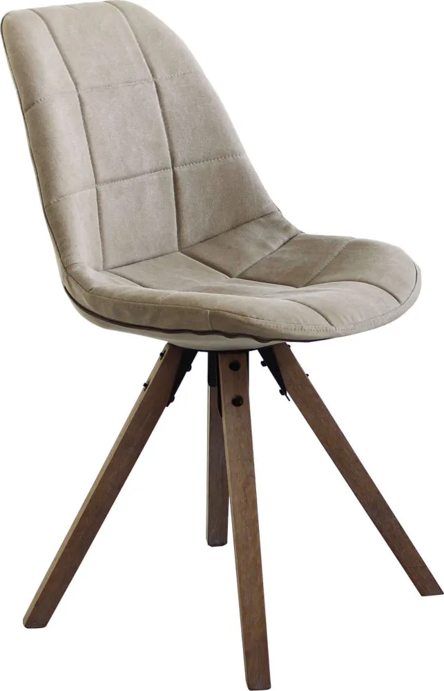MARGOT - sedia moderna con gambe legno Marrone Milani Home