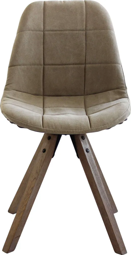 MARGOT - sedia moderna con gambe legno Marrone Milani Home