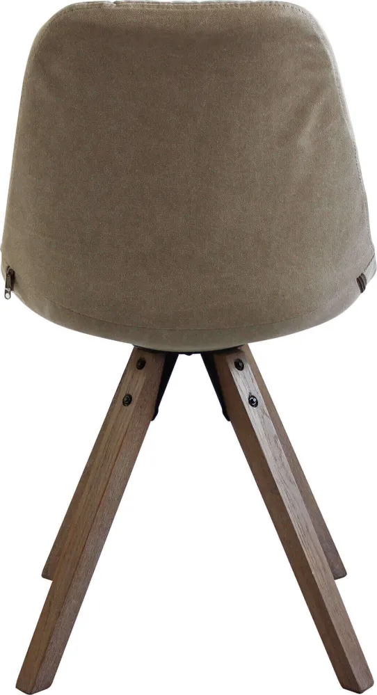 MARGOT - sedia moderna con gambe legno Marrone Milani Home