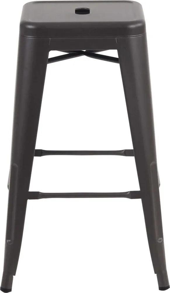 MARIGNO - set di 4 sgabelli alti metallo Nero Milani Home