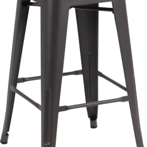 MARIGNO - sgabello alto metallo Nero Milani Home