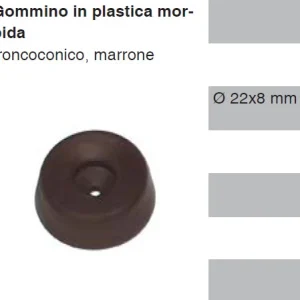 MASIDEF-MOBILIA-12 SOTTOSEDIA TRONCO CONICO MARRONI 22X8