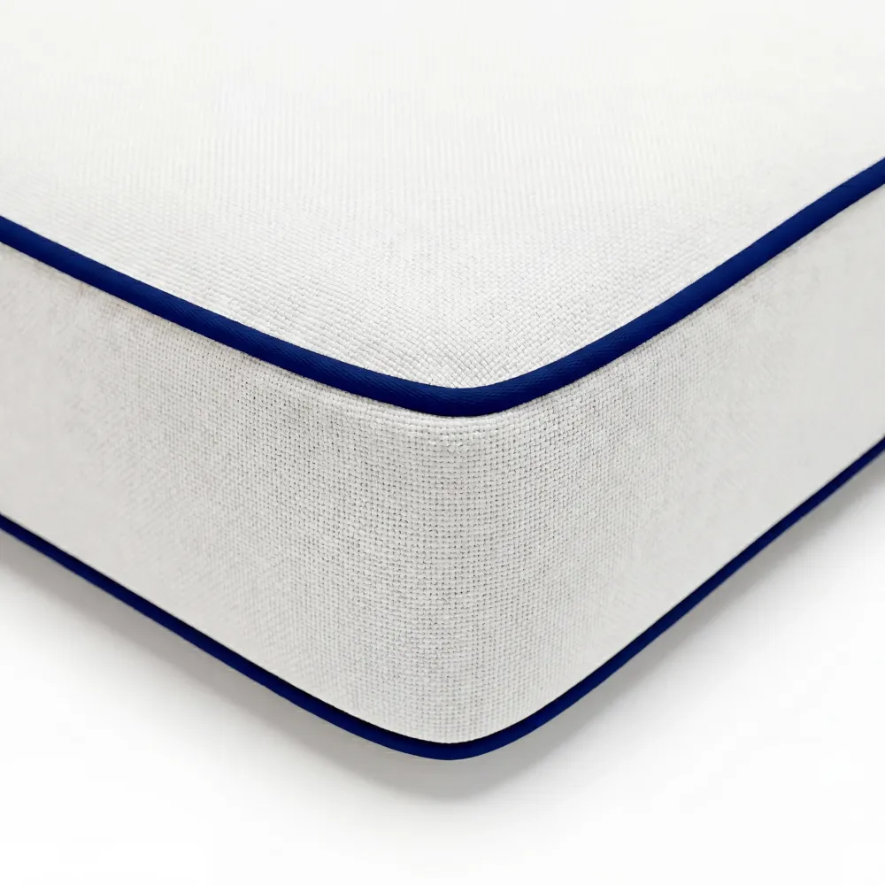 Materassino Premium Lettino 190x60 Bianco - Spessore 10cm & Poggiatesta (Sfoderabile)