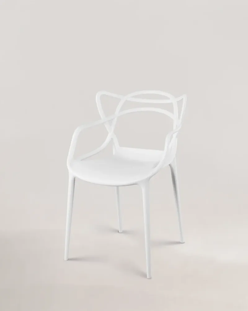 Maxter Philipe Chair Ivory White