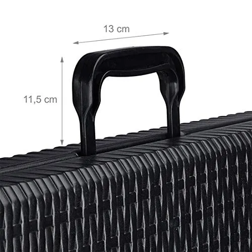 Maxx - Tavolo da giardino plastica - pieghevole - Nero