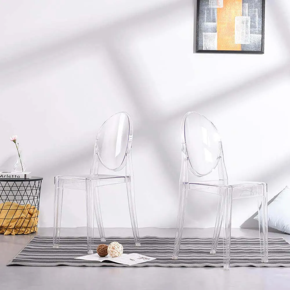 MELODIE - sedia moderna policarbonato trasparente Trasparente Milani Home