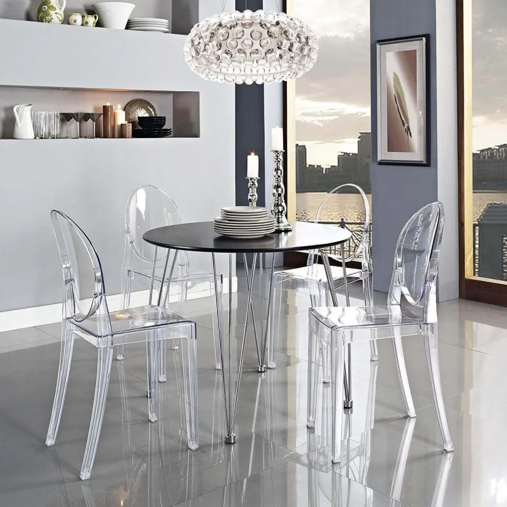 MELODIE - sedia moderna policarbonato trasparente Trasparente Milani Home