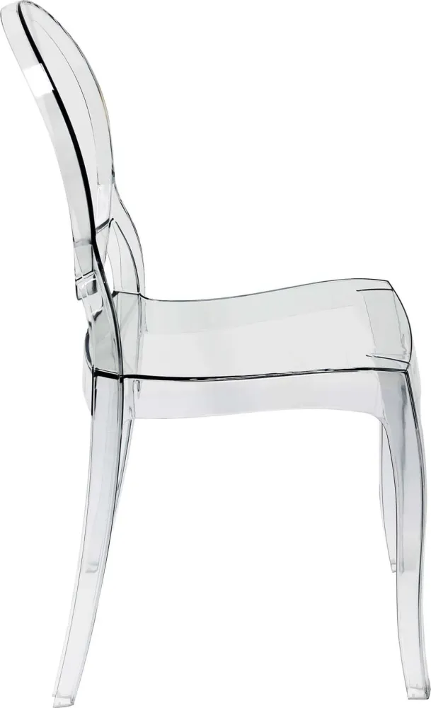 MELODIE - set di 4 sedie policarbonato trasparente Trasparente Milani Home