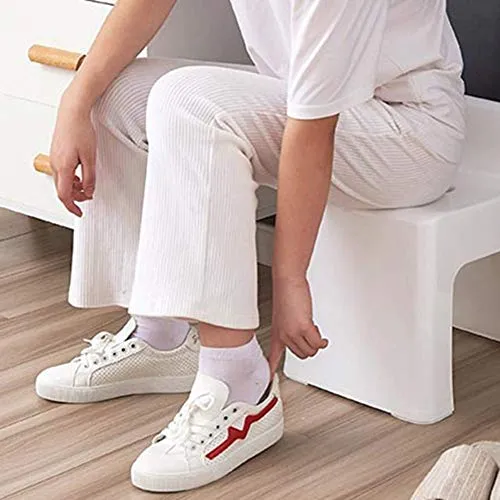 MFLASMF Poggiapiedi Ottomana Sgabello plastica Sgabello per Bambini Sgabello da Bagno Sgabello Basso per Scarpe Sgabello p...