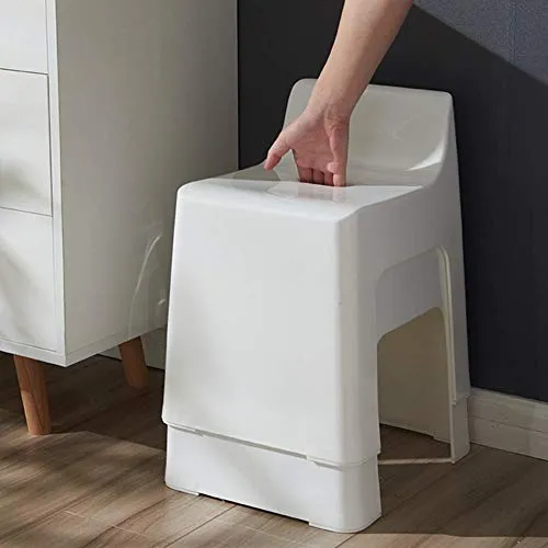 MFLASMF Poggiapiedi Ottomana Sgabello plastica Sgabello per Bambini Sgabello da Bagno Sgabello Basso per Scarpe Sgabello p...