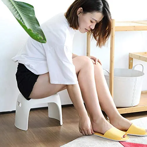 MFLASMF Poggiapiedi Ottomana Sgabello plastica Sgabello per Bambini Sgabello con Gradino Sgabelli per Scarpe Piccoli poggi...