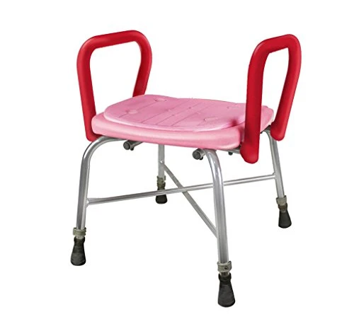 MGMDIAN Bambini Anziani con braccioli da Bagno Sgabello da Bagno Lega di Alluminio Antiscivolo Accessori da Bagno