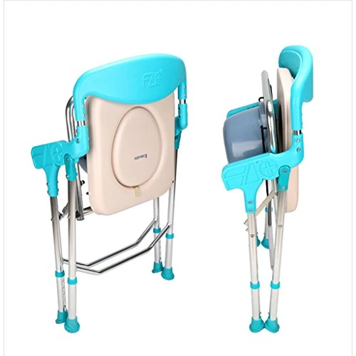 MGMDIAN Pieghevole Lega di Alluminio Brevetto Bagno Sedia Sedia WC Sedile del gabinetto Sedia Sgabello da Bagno Accessori...