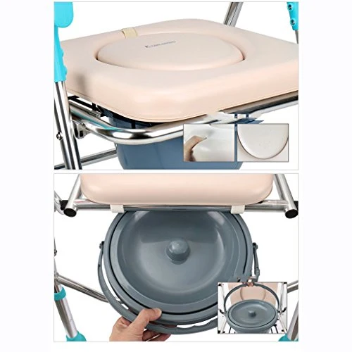 MGMDIAN Pieghevole Lega di Alluminio Brevetto Bagno Sedia Sedia WC Sedile del gabinetto Sedia Sgabello da Bagno Accessori...