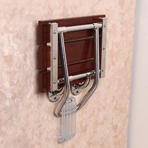 MGMDIAN Sedia Legno massello Pieghevole Sedia Muro Sedia Bagno Bagno Vecchio Uomo Doccia Sgabello Accessori da Bagno