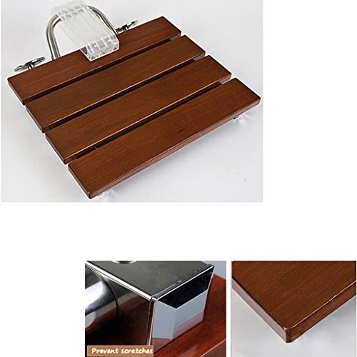 MGMDIAN Sedia Legno massello Pieghevole Sedia Muro Sedia Bagno Bagno Vecchio Uomo Doccia Sgabello Accessori da Bagno