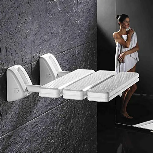 MGMDIAN Sedile Ribaltabile per Il Bagno - Sgabello da Doccia Sgabello Pieghevole Parete - Sgabello da Parete Sedia da Bagn...