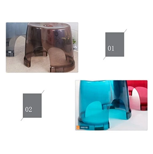 MGMDIAN Sgabello da Bagno Antiscivolo - Sgabello per Bambini Sgabello Basso Sgabello da Bagno plastica - Sgabello da Bagno...