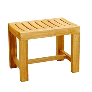 MGMDIAN Sgabello da Bagno Piccolo Rovere Vecchio Antiscivolo Sgabello da Bagno con Doccia Sedile Doccia Accessori da Bagno