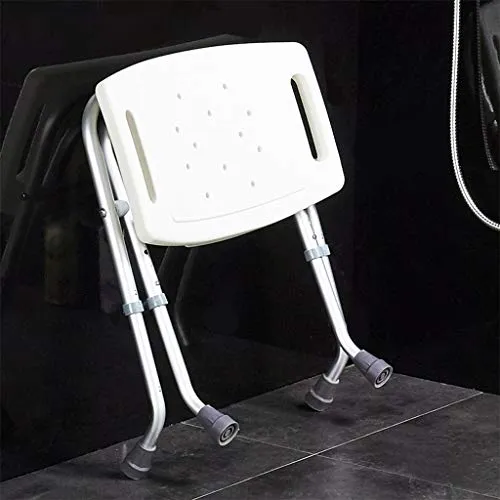 MGMDIAN Sgabello da Bagno Pieghevole Antiscivolo Pieghevole Sedia da Bagno Pieghevole per Anziani Donne Incinte Accessori...