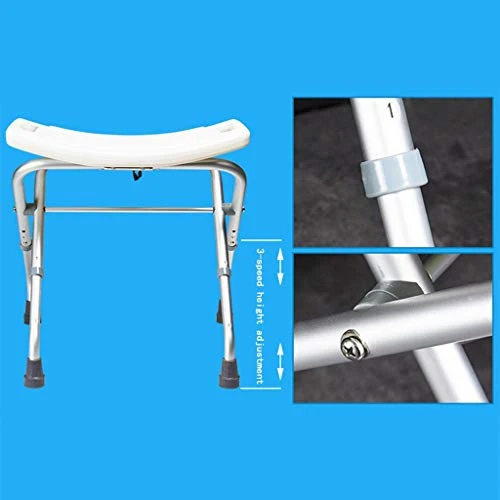 MGMDIAN Sgabello da Bagno Pieghevole Antiscivolo Pieghevole Sedia da Bagno Pieghevole per Anziani Donne Incinte Accessori...