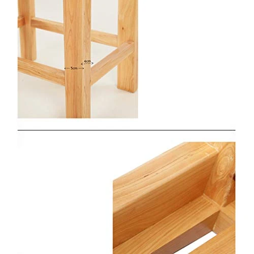 MGMDIAN Sgabello da Bagno Sgabello Legno massello di Cedro Panca di Legno Sgabello Lavare Sgabello Quadrato Sgabello da Ba...