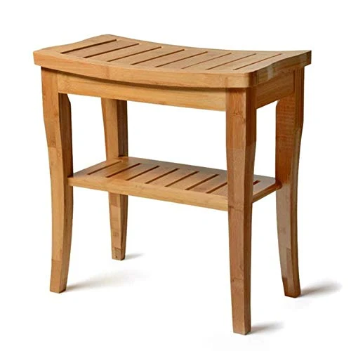 MGMDIAN Sgabello per Il Bagno - Sgabello per Il Bagno Sgabello per Il ripostiglio con Sgabello Impermeabile Legno massello...