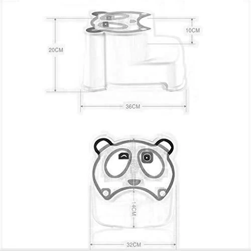 MGMDIAN Sgabello per Bambini Sgabello per Bambini Sgabello poggiapiedi - Sgabello per WC Sgabello Antiscivolo per Bagno Ac...