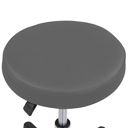 MIADOMODO Set di 2 sgabelli girevoli, Sgabelli Pieghevoli, Altezza Regolabile, da Bar, Comodi, Grigio, da Lavoro, rotelle...