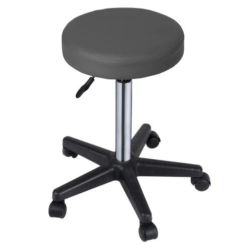 MIADOMODO Sgabelli Regolabili con Ruote Colore Grigio Set da 1