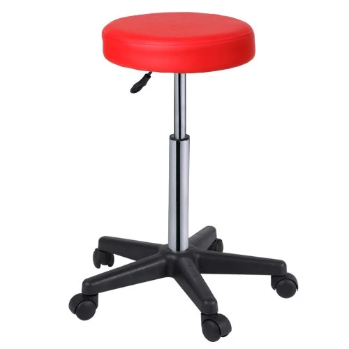 Sgabello Girevole con Ruote - Altezza Regolabile (45-60 cm), Seduta Imbottita Ecopelle, Colore e Set Scelta - Sgabello da...