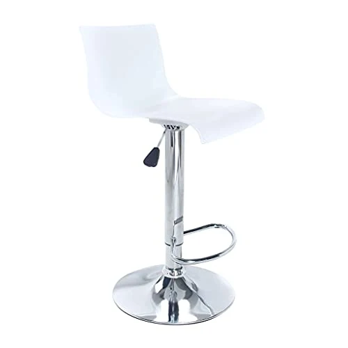 milani home Set di 2 Sgabelli da Bar Albergo Hotel Sedia Cucina con Poggiapiedi Altezza Regolabile Girevole Stile Moderno...