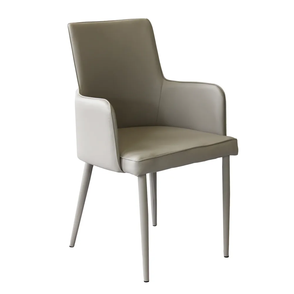 MILE - poltrona moderna ecopelle Tortora