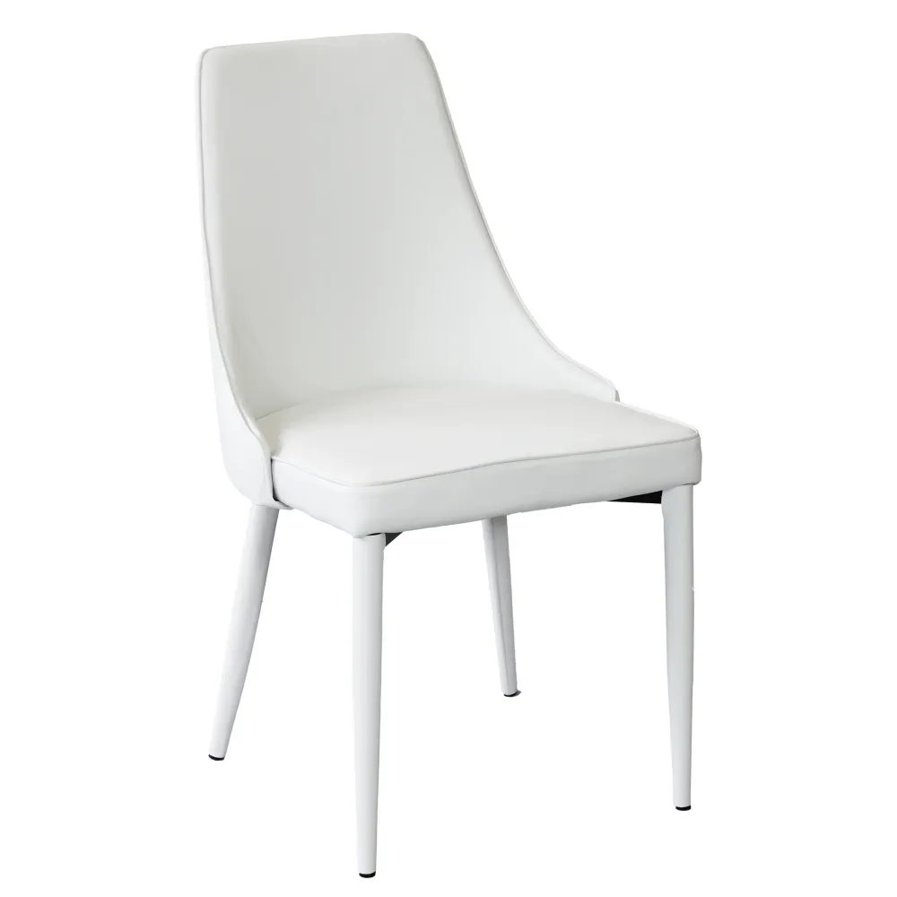 MILE - sedia moderna ecopelle Bianco